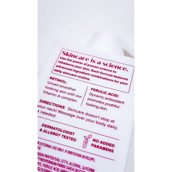 Medix 5.5 Retinol + Ferulic Acid Body Cream 15 Fl. Oz. Age Rewind No Added Fragr - Picture 3 of 4